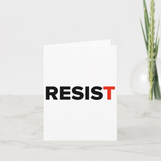 抵抗しろ。アンチトランプ#resist 1 カード (正面)