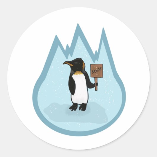 抵抗しろ！ペンギン ラウンドシール (正面)