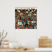 抵抗し、トランプを弾劾 ポスター (キッチン)