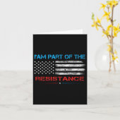 抵抗する私は～のための抵抗アンチトランプの一部である カード (黄色い花)