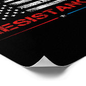 抵抗する私は～のための抵抗アンチトランプの一部である ポスター (角)