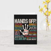 抵抗する自由の女神の手を離す カード (黄色い花)