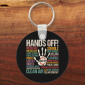 抵抗する自由の女神の手を離す キーホルダー (正面)