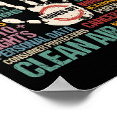 抵抗する自由の女神の手を離す ポスター (角)