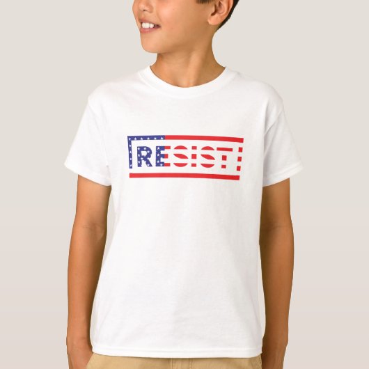 抵抗する|統一された州フラグ Tシャツ (正面)
