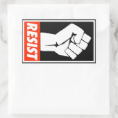 抵抗する 長方形シール (バッグ)