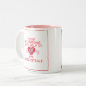 抵抗できない ツートーンマグカップ (正面左)