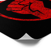 抵抗の一部である拳Tシャツに抵抗 –  ポスター (角)