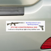 抵抗の専制政治は"スポーツのな目的"ではないです。 バンパーステッカー (車上)