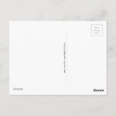 抵抗は不毛なピンクの白ではない ポストカード (裏面)