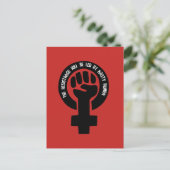 抵抗は女が主導す扱いにくる ポストカード (スタンド正面)