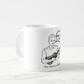 抵抗は役に立たないです(ウクレレ) コーヒーマグカップ (正面左)