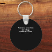 抵抗は無駄ではない – Ohms Law – 電気技師 キーホルダー (正面)