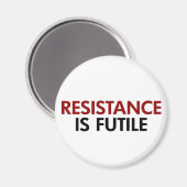 抵抗は無駄な磁石である マグネット (正面/裏面)