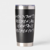 抵抗は関税になるニュージーランドの政治 保温保冷タンブラー (背面)