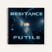 抵抗はFutile Binary Spiralノートブック ノートブック (正面)