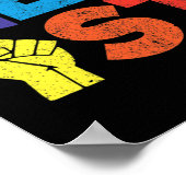 抵抗ゲイLgbtコミュニティ支援ギフト同性愛者P ポスター (角)