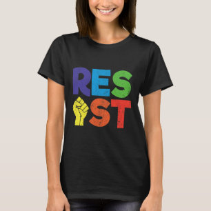 抵抗ゲイLgbtコミュニティ支援ギフト同性愛者P Tシャツ