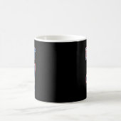 抵抗トランプ47レトロ動揺して政治 コーヒーマグカップ (中央)