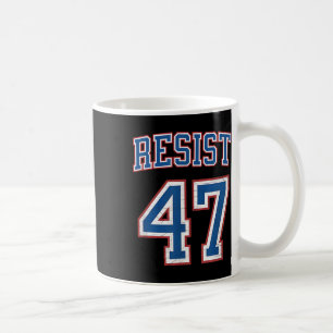 抵抗トランプ47レトロ動揺して政治 コーヒーマグカップ