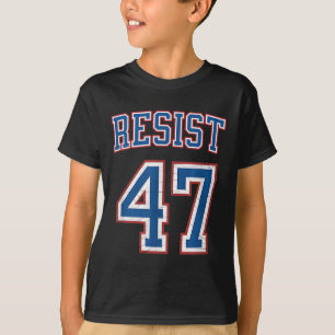 抵抗トランプ47レトロ動揺して政治 Tシャツ