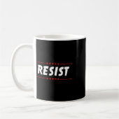 抵抗トランプ86 45私の大統領Tee Influachではない コーヒーマグカップ (左)