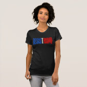 抵抗トランプ – 政治的声明 Tシャツ (正面フル)