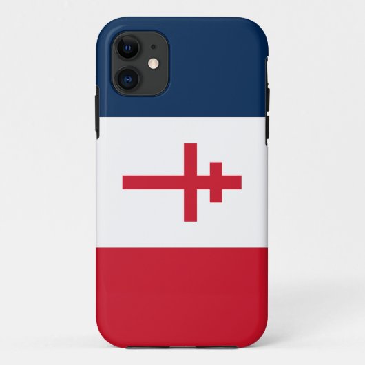 抵抗フランスの旗フランスのシンボル戦争は彼のクロス Case-Mate iPhoneケース (裏面)