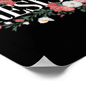 抵抗フローラ抗議トランプアンチトランプのプレミアム ポスター (角)