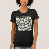 抵抗万歳フラワーパターンTシャツ | アクティビスト Tシャツ (正面)