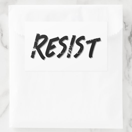 抵抗力 長方形シール (バッグ)