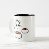 抵抗器のめい想 ツートーンマグカップ (正面左)