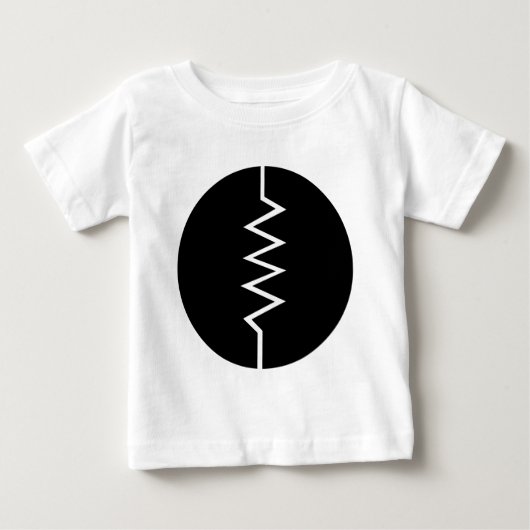 抵抗記号 – 丸印 ベビーTシャツ (正面)