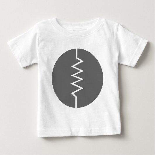 抵抗記号 – 丸印 ベビーTシャツ (正面)