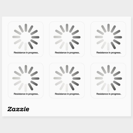 抵抗運動が進んでいる スクエアシール (シート)