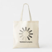 抵抗運動が進んでいる トートバッグ (裏面)