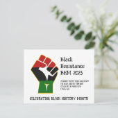 抵抗黒履歴月 ポストカード (スタンド正面)