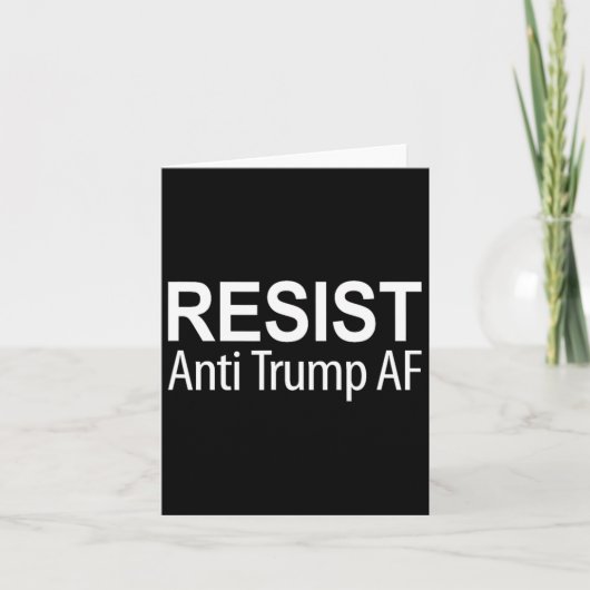 抵抗 - トランプ反対 Af - カード (正面)