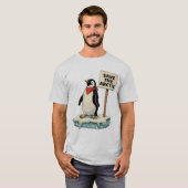 抵抗:ペンギンは関税に対抗する Tシャツ (正面フル)