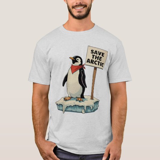 抵抗:ペンギンは関税に対抗する Tシャツ (正面)