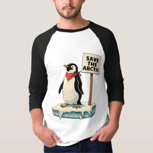 抵抗：ペンギンは関税に対抗する Tシャツ (正面)