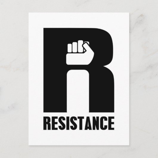 抵抗 ポストカード (正面)
