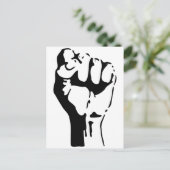 抵抗/抵抗の拳を上げる ポストカード (スタンド正面)