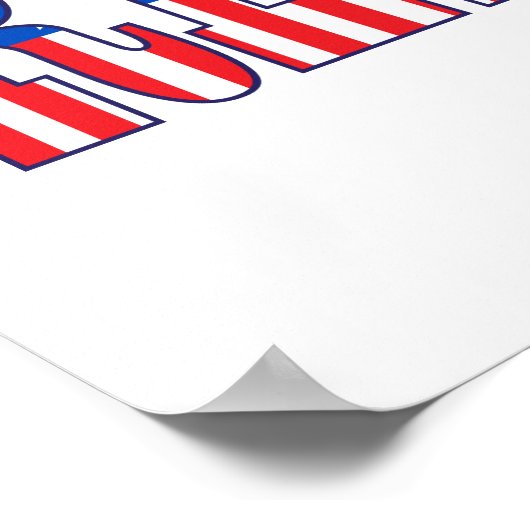 抵抗 |星とストライプ ポスター (角)