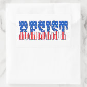 抵抗 |星とストライプ 長方形シール (バッグ)