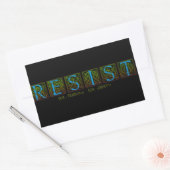 抵抗 長方形シール (封筒)