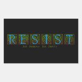 抵抗 長方形シール (正面)