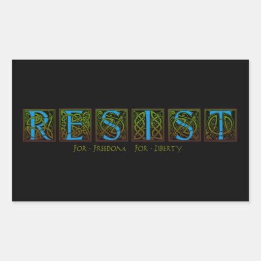 抵抗 長方形シール (正面)