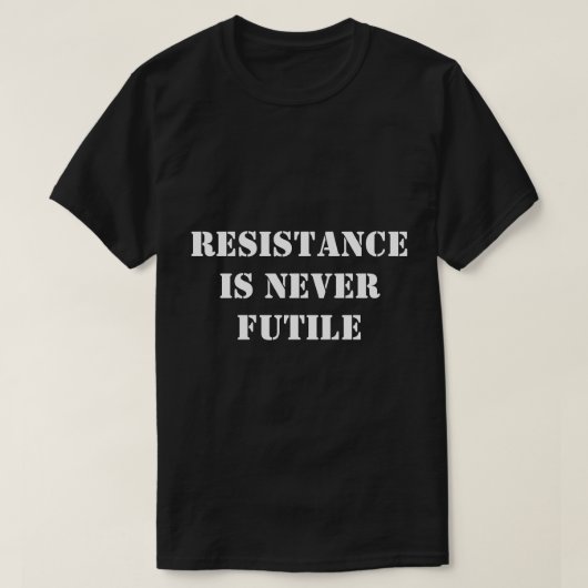 抵抗 Tシャツ (デザイン正面)