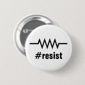 抵抗Hashtag 缶バッジ (正面&裏面)